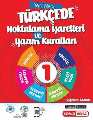 Kırmızı Beyaz Yayınları Kırmızı Beyaz 1. Sınıf Yeni Nesil Türkçe`de Noktalama İşaretleri ve Yazım Kuralları