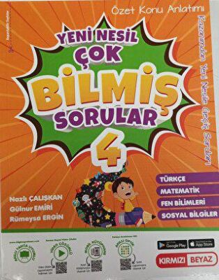 Kırmızı Beyaz Yayınları Kırmızı Beyaz 4. Sınıf Konu Özetli Tüm Dersler Çok Bilmiş Sorular Yeni Nesil - 1