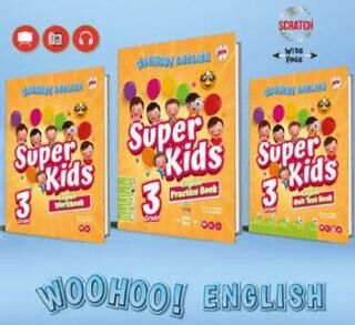 Kırmızı Beyaz Yayınları 3. Sınıf Woohoo English Süper Kids - 1
