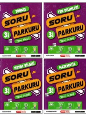 Kırmızı Beyaz Yayınları 3. Sınıf Yeni Nesil Soru Parkuru Seti 4 Kitap - 1