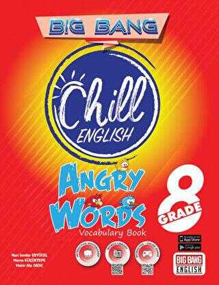 Kırmızı Beyaz Yayınları 8. Grade Big Bang Chill English Angry Words Vocabulary Book