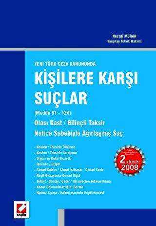 Kişilere Karşı Suçlar - Seçkin Yayıncılık