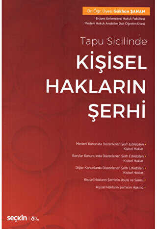 Kişisel Hakların Şerhi - 1