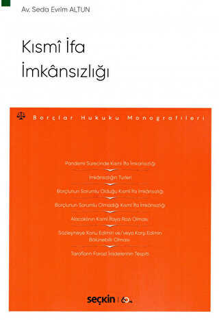 Kısmi İfa İmkansızlığı - 1