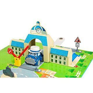 Kitap Kasaba Belediye Binası Oyun Seti Musty Araç Figürlü - 1