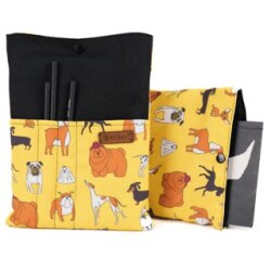 Kitap Kılıfı Çıtçıtlı Kese Su Geçirmez - Köpekler - BCOVERART