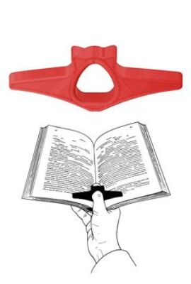 Kitap Okuma Yüzüğü Kedi Modelli - Kırmızı - 1