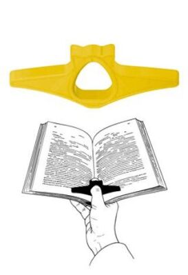 Kitap Okuma Yüzüğü Kedi Modelli - Sarı - 1