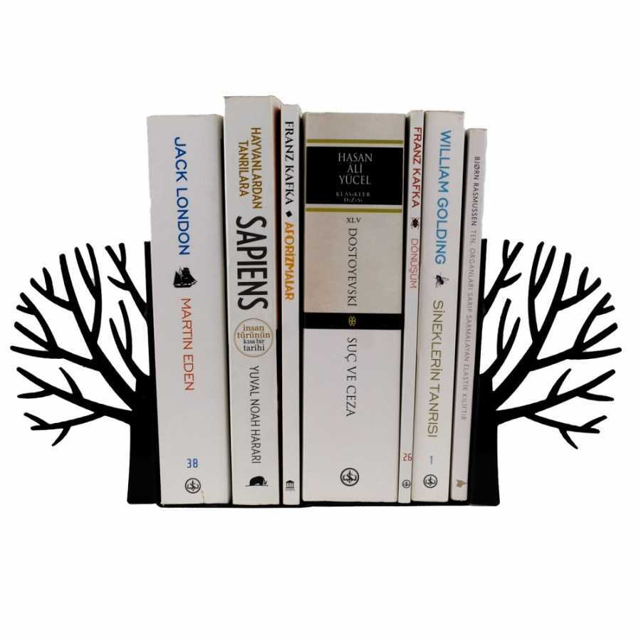 Kitap Tutucu Ağaç Siyah 22x9x14 1.5mm Sac Vm