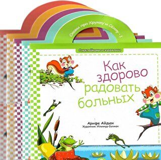 Kıtır ile Pıtır 5 Kitap Hikaye Seti Rusça - 1