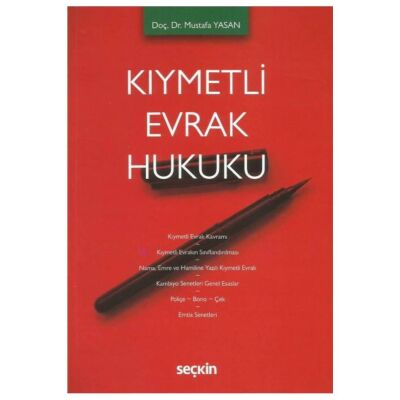 Kıymetli Evrak Hukuku - 1