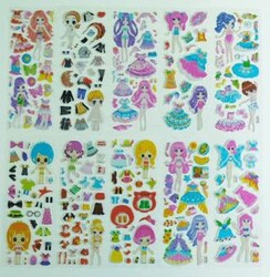 Kuzey Kız Giydirme Sticker Seti - Kuzey