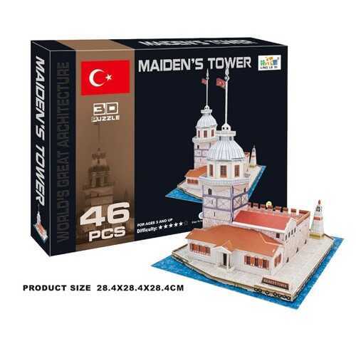 Kız Kulesi 3D Boyutlu Puzzle Maket 46 Parça