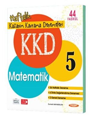 Kurmay Yayınları KKD 5. Sınıf Matematik Haftalık Kazanım Kavrama Denemeleri - 1