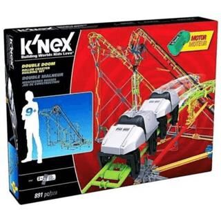K`NEX Double Doom Roller Coaster Set Motorlu - 1