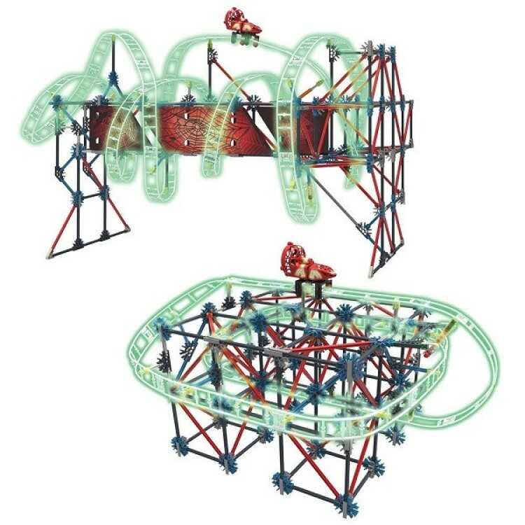 K'NEX Web Weaver Roller Coaster Set Motorlu