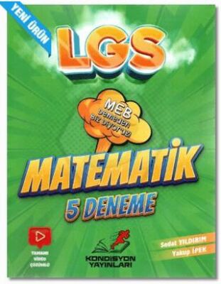 Kondisyon Yayınları 8. Sınıf LGS Matematik 5`li Deneme Sınavı - 1