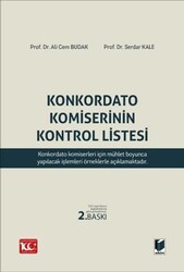 Konkordato Komiserinin Kontrol Listesi - Adalet Yayınevi