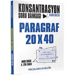 Hocalara Geldik Konsantrasyon Soru Bankası Paragraf 20x40 - Hocalara Geldik