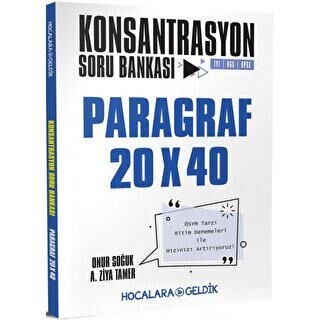 Hocalara Geldik Konsantrasyon Soru Bankası Paragraf 20x40 - 1