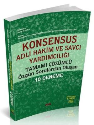 KONSENSUS Hakim ve Savcı Yardımcılığı 10 Deneme - 1