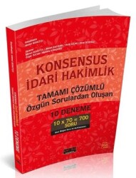KONSENSUS İdari Hakimlik 10 Deneme - Savaş Yayınevi