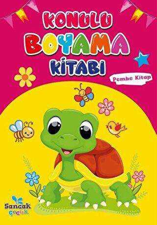 Konulu Boyama Kitabı - Pembe Kitap - Sancak Çocuk