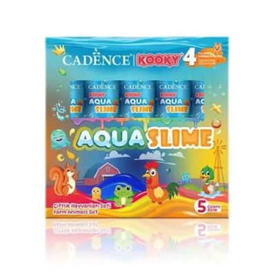 Kooky Aquaslıme Çiftlik Hayvanları Seti 5X90Ml - 1