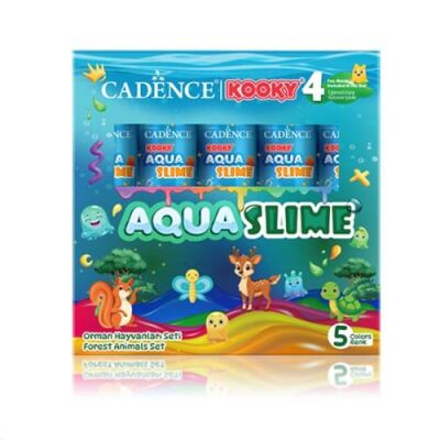 Kooky Aquaslıme Orman Hayvanları Seti 5X90Ml - 1