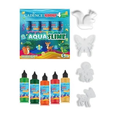 Kooky Aquaslıme Orman Hayvanları Seti 5X90Ml - 2