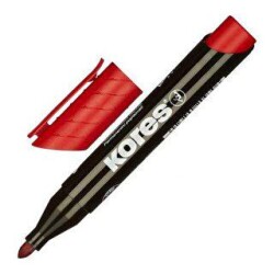 Kores Permanent Markör Yuvarlak Uçlu Kırmızı - Kores