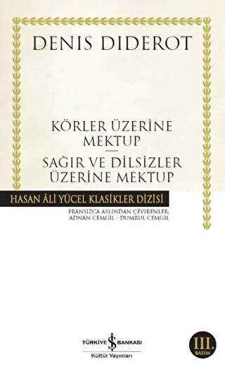 Körler Üzerine Mektup - Sağırlar ve Dilsizler Üzerine Mektup - İş Bankası Kültür Yayınları