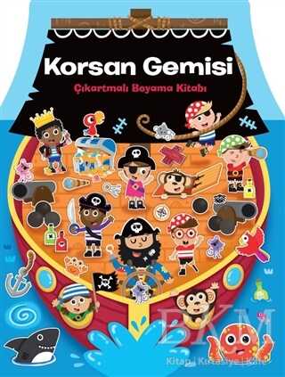 Korsan Gemisi Çıkartmalı Boyama Kitabı - 1