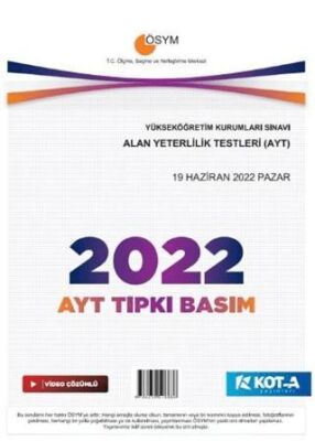 AYT 2022 Tıpkı Basım - 1