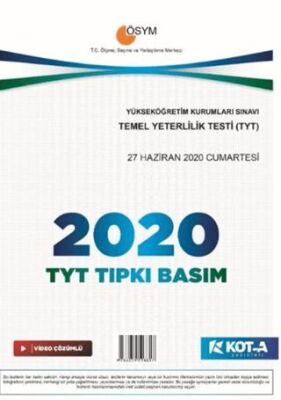 Kota Yayınları TYT 2020 Tıpkı Basım - 1