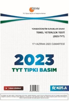 Kota Yayınları TYT 2023 Tıpkı Basım - 1