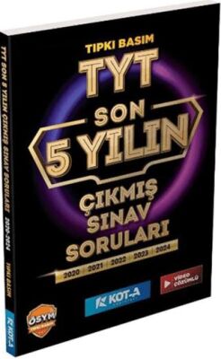 Kota Yayınları TYT Son 5 Yılın Çıkmış Soruları - 1