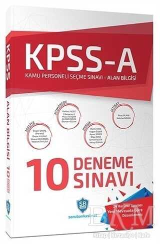 Sorubankası Net Yayınları KPSS-A 10 Deneme Sınavı