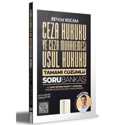 KPSS A Grubu Ceza Hukuku ve Ceza Muhakemesi Usul Hukuku Tamamı Çözümlü Soru Bankası - Benim Hocam Yayınları