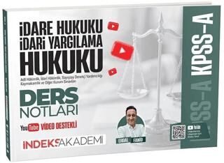 KPSS A Grubu İdare ve İdari Yargılama Hukuku Video Ders Notları - 1