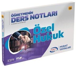 Murat Yayınları 2018 KPSS A Grubu Özel Hukuk Öğretmenin Ders Notları - Murat Yayınları