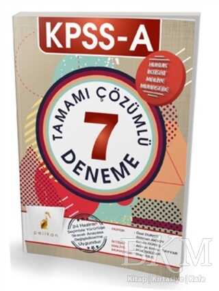 KPSS A Grubu Tamamı Çözümlü 7 Deneme 2018 - Pelikan Tıp Teknik Yayıncılık