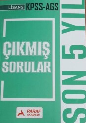 KPSS AGS Çıkmış Sorular Son 5 Yıl - Paraf Akademi