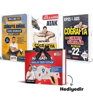 KPSS - AGS Coğrafya Tamamı Çözümlü Soru Bankası Seti - 1