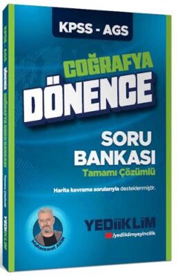 KPSS - AGS Dönence Coğrafya Tamamı Çözümlü Soru Bankası - 1