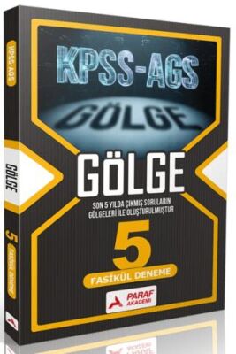 KPSS-AGS Gölge 5 Fasikül Deneme - 1