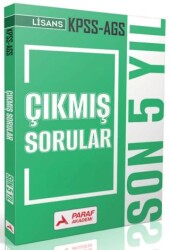KPSS - AGS Lisans Tıpkı Basım Son 5 Yıl Çıkmış Sorular - Paraf Akademi