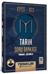 KPSS AGS Tarih Tamamı Çözümlü Soru Bankası - Yediiklim Yayınları