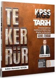 KPSS AGS Tekerrür Tarih Genel Tekrar - Benim Hocam Yayınları
