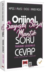 KPSS ALES DGS MEB-AGS Orijinal Sayısal-Sözel Mantık Tamamı Çözümlü Soru Cevap Kitabı - Yargı Yayınevi